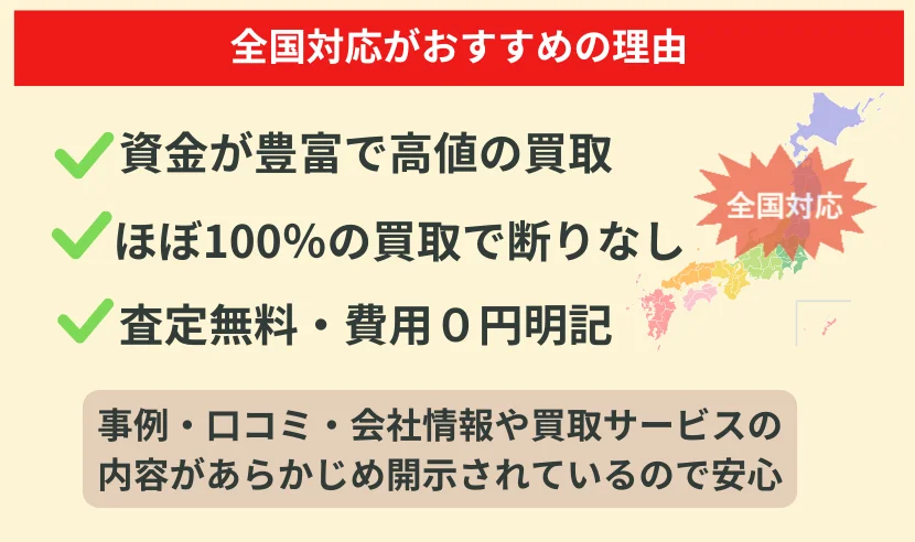 買取業者,不動産,全国対応