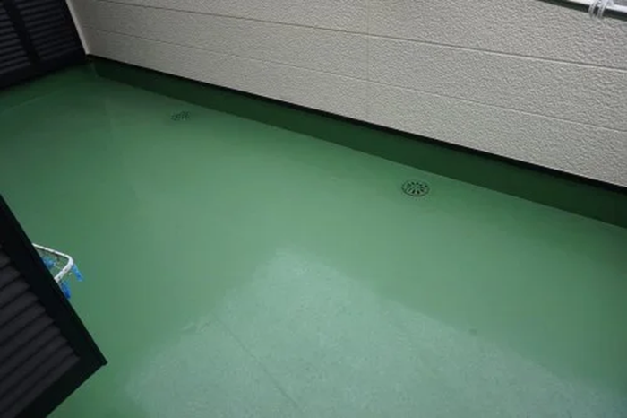 ルーフバルコニー,防水工事,ウレタン防水,施工後