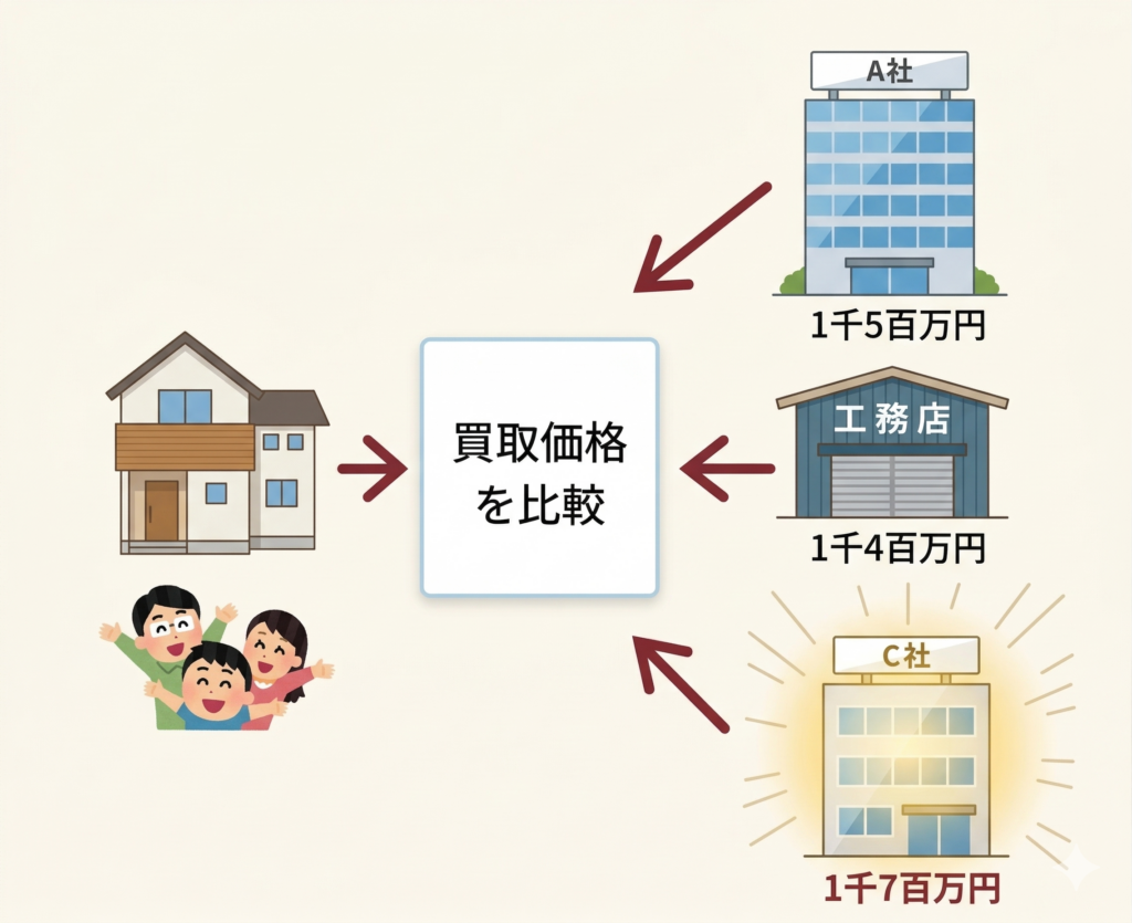 買取価格, 不動産会社,査定,比較